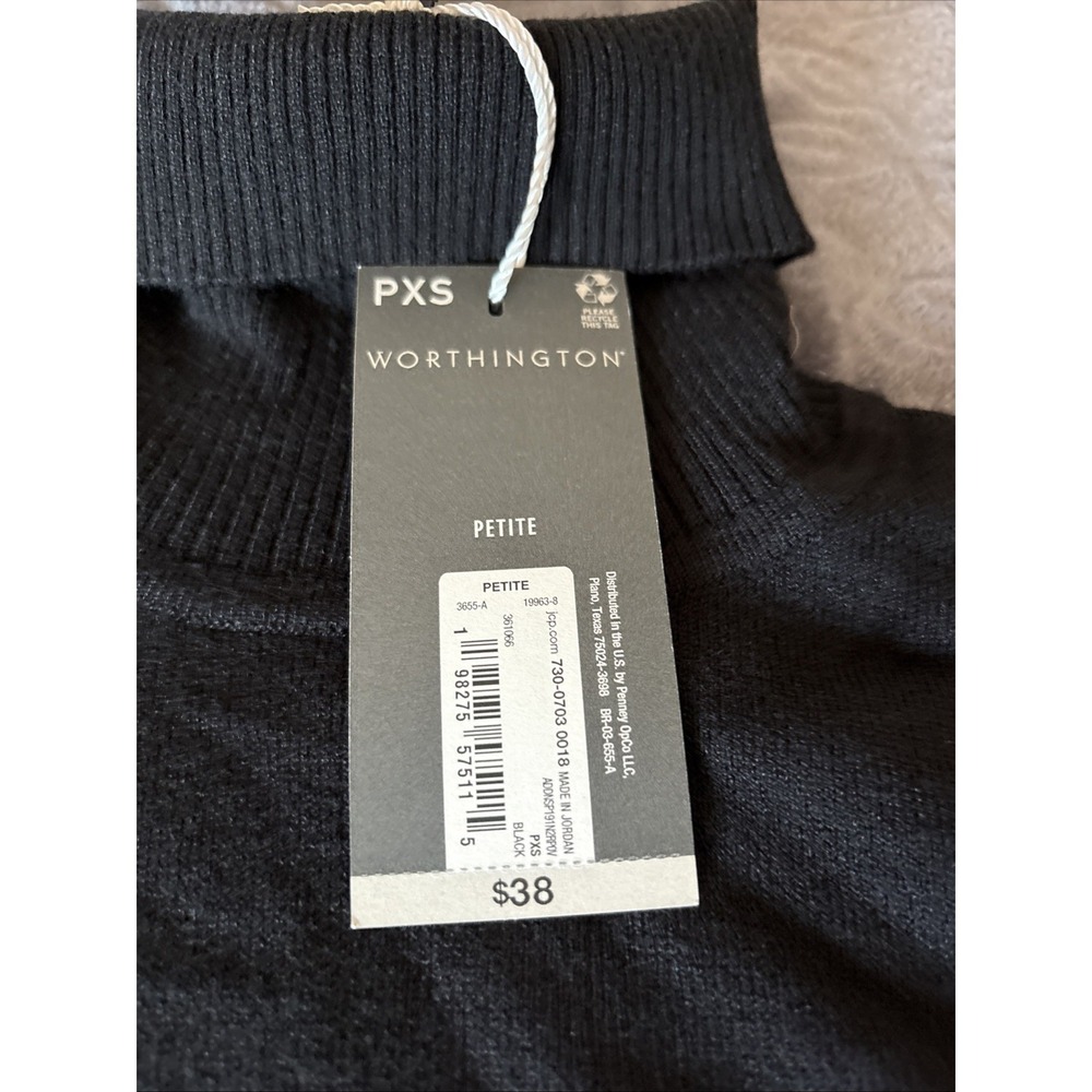 worthington tops Black Sz. PXS - Picture 2 of 2